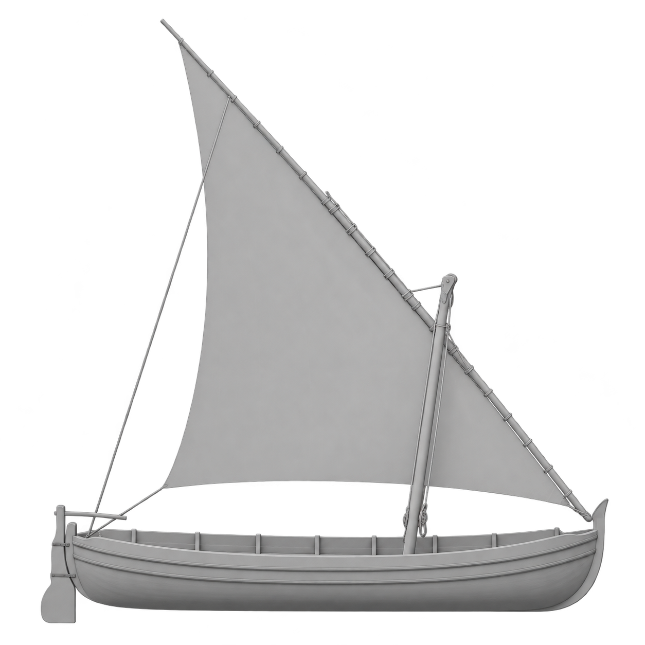 Llaüt: perfil lateral