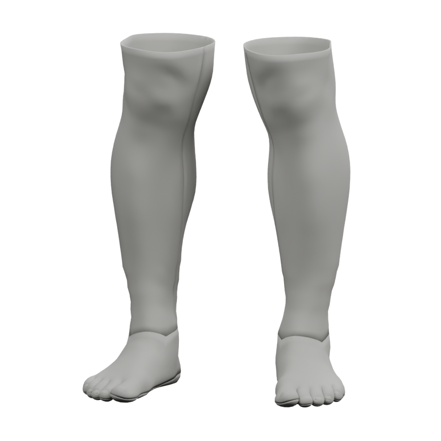 Medias: render de la prenda del proyecto
