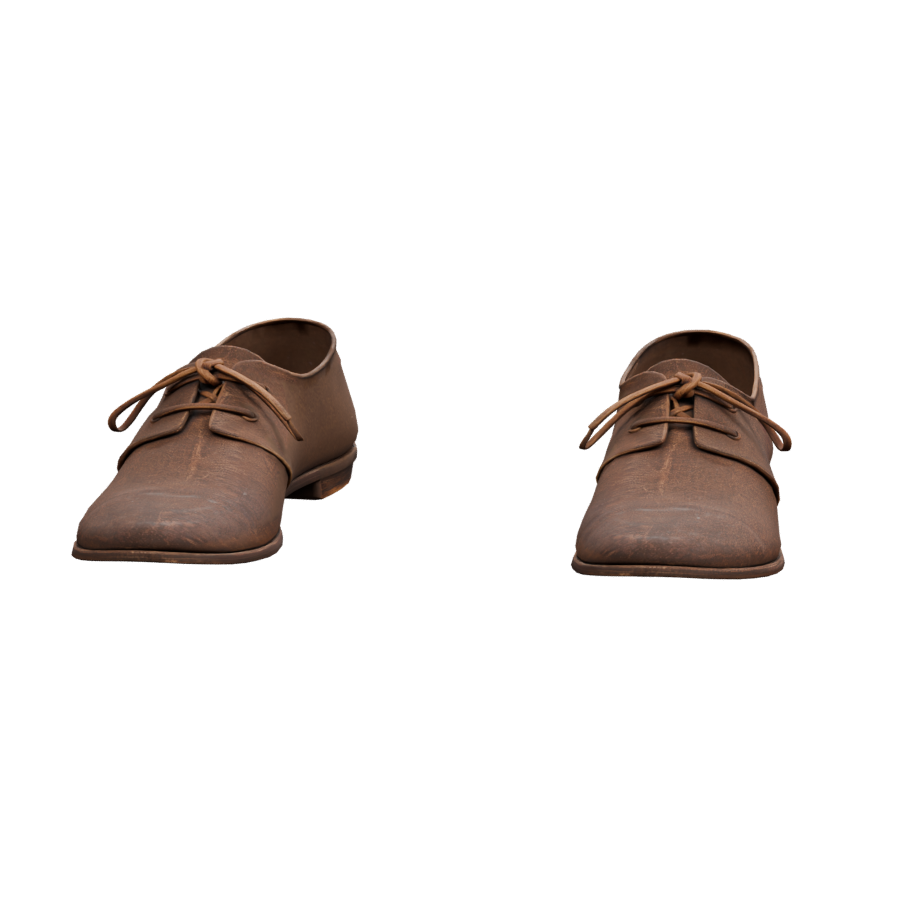 Zapatos: render de la prenda del proyecto
